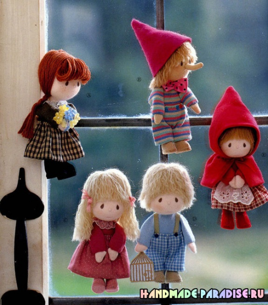 Самые красивые текстильные куклы. Выкройки