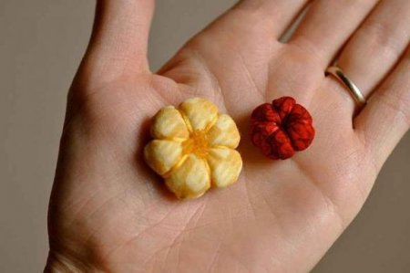 Идеи для изготовления пуговиц в виде цветков из ткани