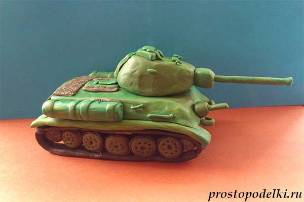 Как сделать танк т-34 из пластилина поэтапно с фото и видео