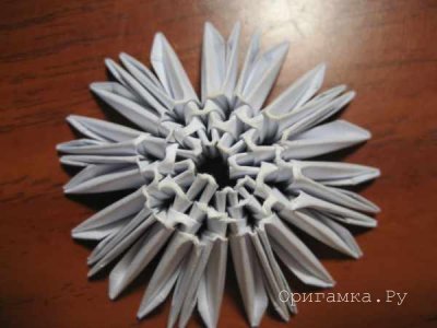 Модульное оригами цыпленка в скорлупе: мастер-класс со схемой сборки