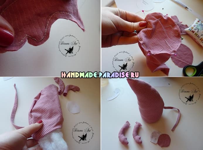 Как сшить текстильную мышку