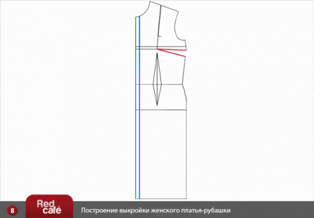 Женское платье - рубашка:  построение выкройки для кройки и шитья