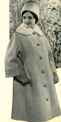 Пальто кокон с цельнокроеным рукавом: выкройка для шитья бесплатно