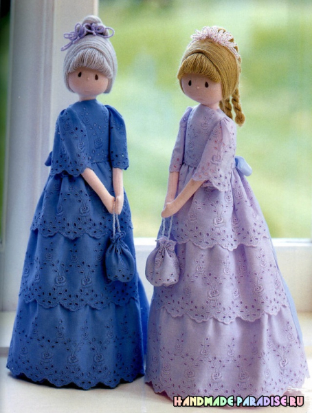 Самые красивые текстильные куклы. Выкройки