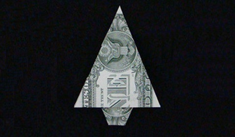 Оригами из денег: рубашка с галстуком и цветы со схемой и видео