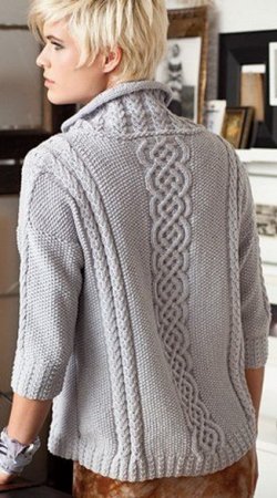 Вязание спицами свитера с горлом для женщин и девушек: схема с описанием