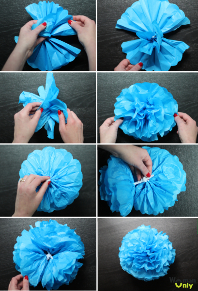 Как сделать шар из бумаги своими руками на елку с фото и видео