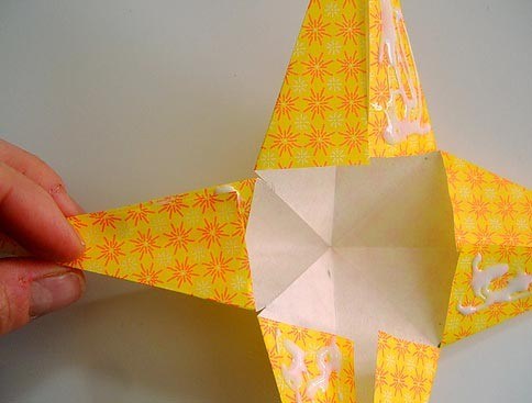 Новогодние игрушки своими руками — восьмиконечная звезда из бумаги 