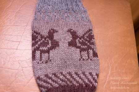 Вязание теплых длинных женских носков спицами: схема с описанием для начинающих