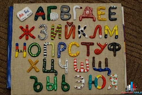 Алфавит своими руками для детей 3-4 лет из бумаги и из фанеры