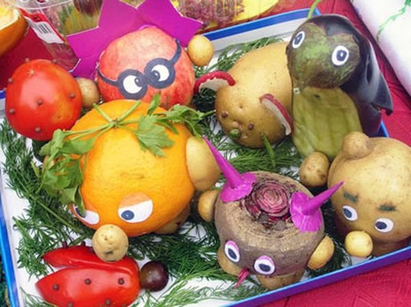 Поделки из овощей и фруктов для детского сада: пошаговые инструкции