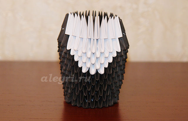 Сова: модульное оригами, схема сборки с мастер-классом