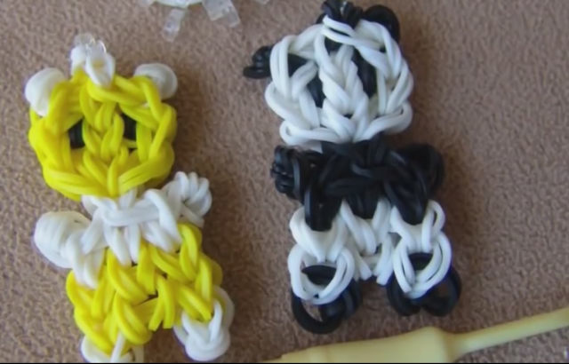 Плетение на резиновом станке для начинающих: Фигуры и браслеты с фотографией