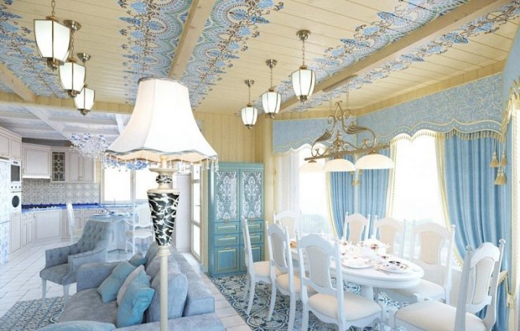 Голубая гостиная - 110 фото необычного сочетания голубых оттенков в гостиной
