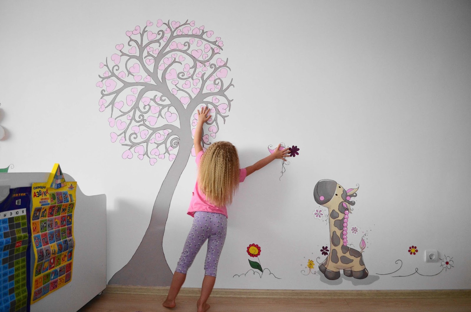 Рисунок на стене своими руками: реализация в квартире без художественного опыта