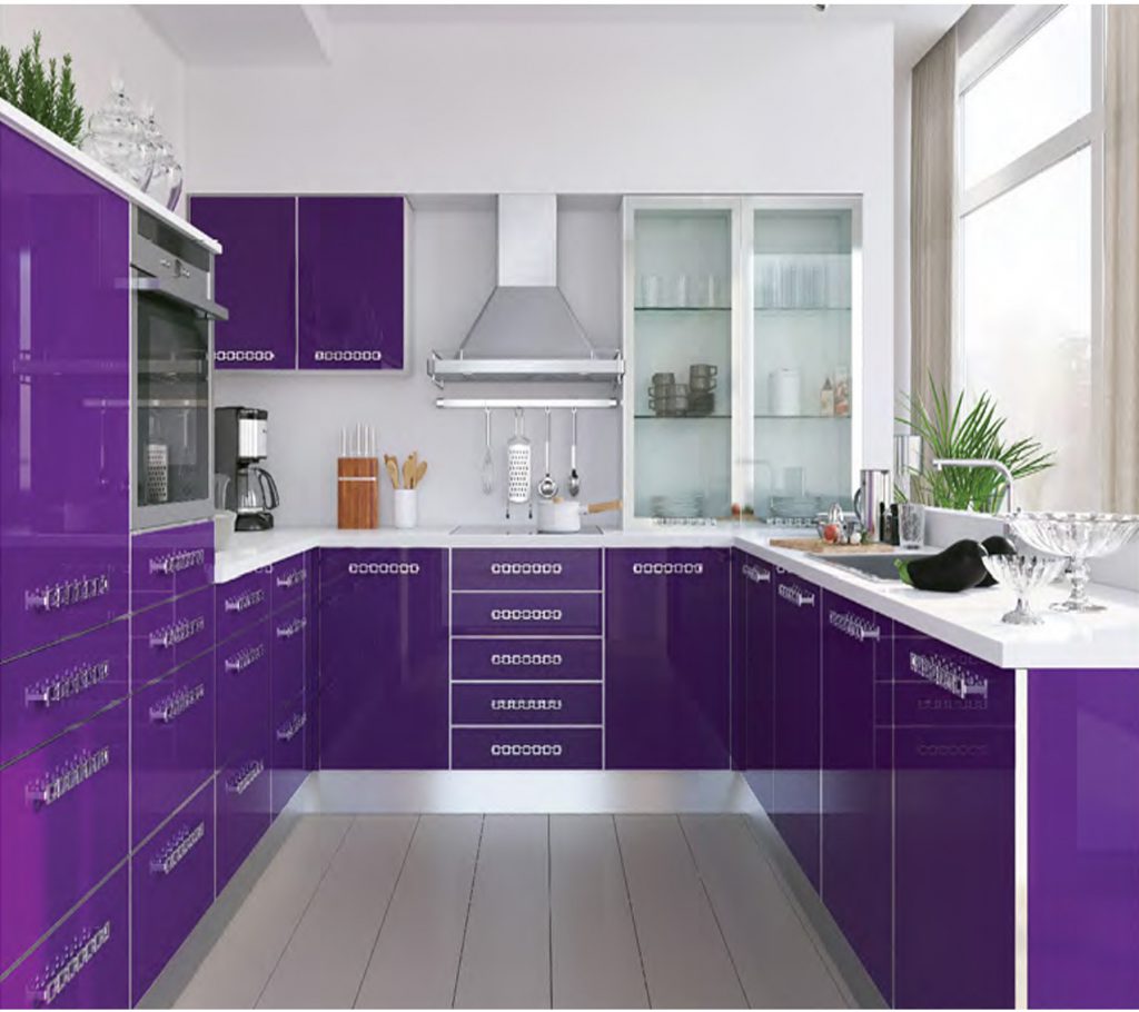 фиолетовая кухня