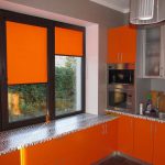 оранжевые шторы