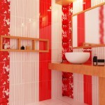 Дизайн вертикальной укладки плитки в ванной