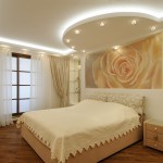 дизайн потолка в спальне