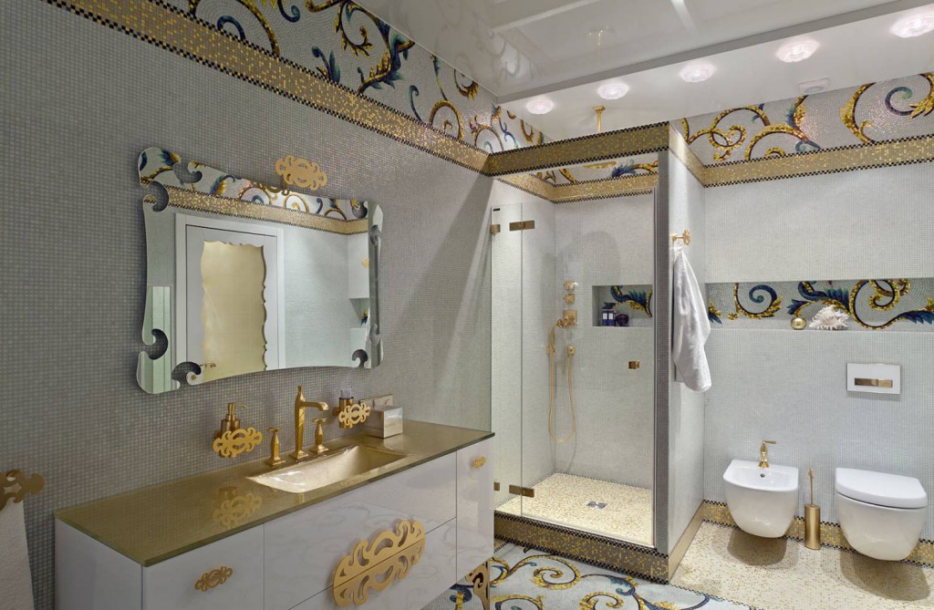 Мозаика в ванной комнате