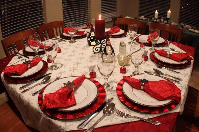 Особенность сервировки стола к Новому году