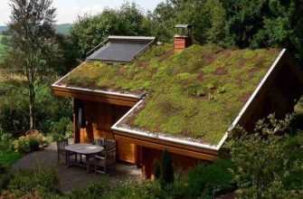 Зеленая крыша частного дома