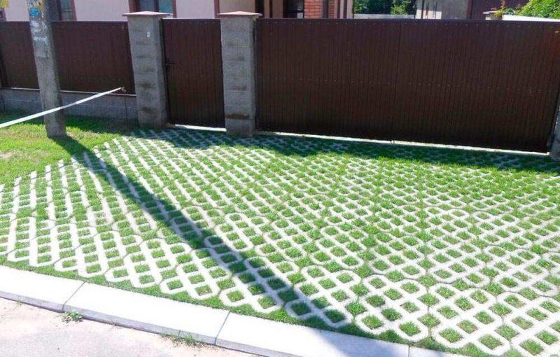 газонные бетонные решетки для парковки